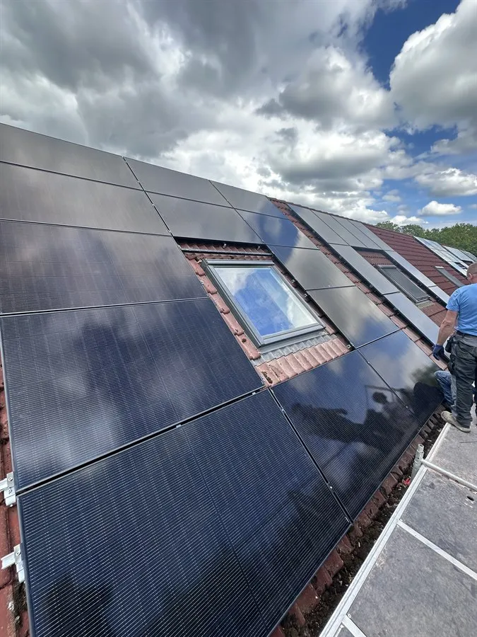 Photovoltaikanlage auf einem Reihenhausdach